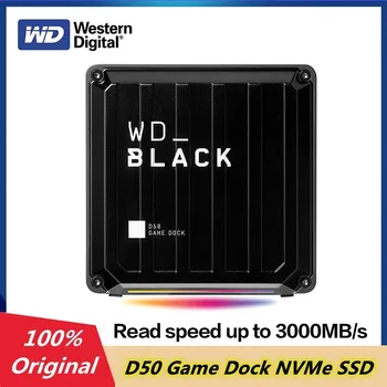 Western Digital WD BLACK D50 2 TB 1 TB 0 TB Igre priključne stanice NVMe SSD Ssd RGB Izgled Igre Hard disk Sa brzinom do 3000 Mb/s