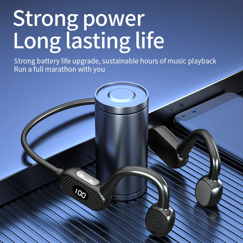 VG03 slušni aparat slušalice TWS Bluetooth bežična slušalica koštane vodljivosti uho kuka sportski vodootporne tv slušalice Ugrađena baterija2