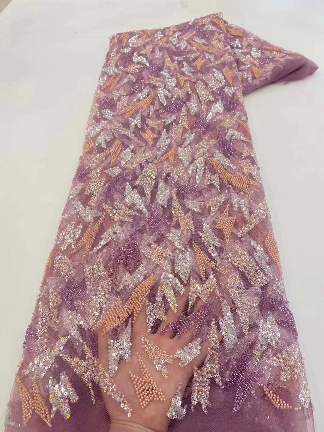 Luksuzna нигерийская cvjetne čipke tkanina ručno beaded 2023 visokog kvaliteta sa izvezenim beaded Afrička cvjetne čipke tkanina za šivanje0