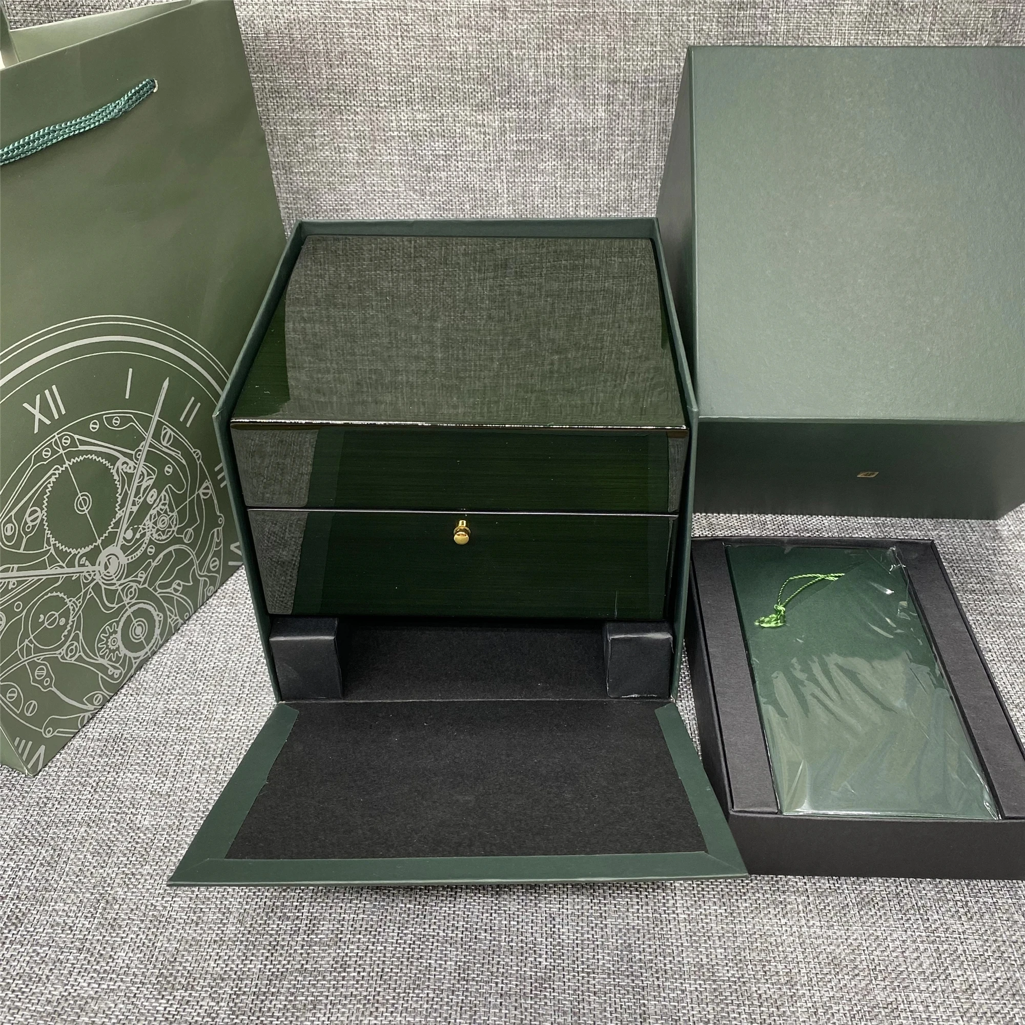 Nova Luksuzna Poklon Kutija S Brošurom AAA Watch Može Biti Postavljen Na Custom Zelena Vremenska Biljka Dobavljač1