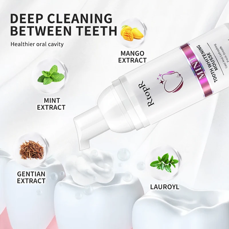 Odlicno pastu za čišćenje zuba, izbjeljivanje mousse, uklanja mrlje, plaketa, učinkovit отбеливающая serum, эссенция za njegu zuba, oralna higijena4