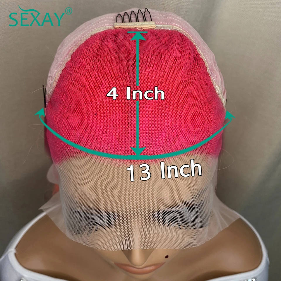 32 34 Inčni pink periku na кружеве od ljudske kose 180 gustoće svijetlo roza 13x4 HD transparentno periku na кружеве od brazilske izravne ljudske kose5