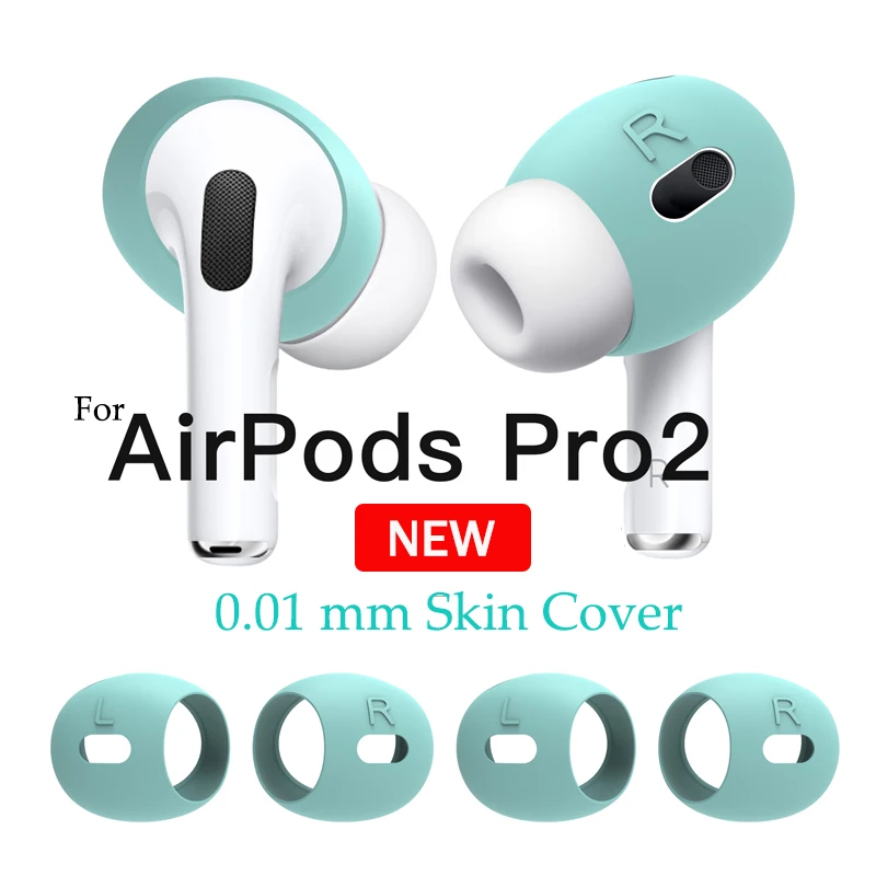 Za Apple AirPods Pro 2 navlake za kožu, uho uho, jastučići, silikonska zaštitna torbica, bežične slušalice, pribor za Bluetooth slušalica0