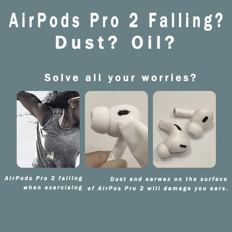 Za Apple AirPods Pro 2 navlake za kožu, uho uho, jastučići, silikonska zaštitna torbica, bežične slušalice, pribor za Bluetooth slušalica1