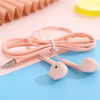 100 kom. prijenosni male slušalice 3,5 mm, trendy boji slušalice s mikrofonom za telefon Xiaomi MP3 mp4