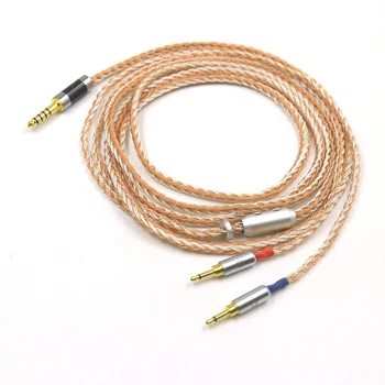 16 Jezgri Srebro + Bakar 2x2,5 mm za HIFIMAN HE1000 HE400S HE560 Oppo PM-1 PM-2 XLR/3,5/4,4 mm Ravnotežu Kabel za nadogradnju slušalice