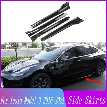 4 kom. auto pragovima, blatobranima, cjepidlaka, sportski stil, donja letva s prorezom za Tesla model 3 2016 2017 2018 2019 2020 2021