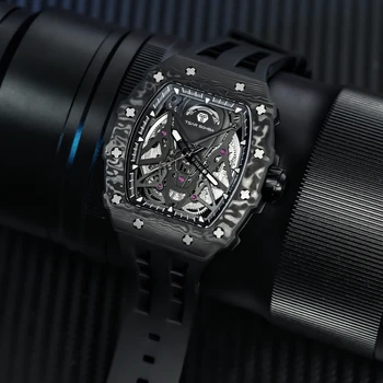 Luksuzni muški sat TSAR BOMBA, mehanički sportski, moderan dizajn, potpuno automatski mehanički sat, modni trend
