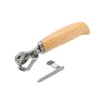 Nož za rezanje kože ručne izrade, alat za izradu kože sa svoje ruke, ravno nož, luk i nož, nož za obrezivanje, na jednakoj udaljenosti, ručni alat