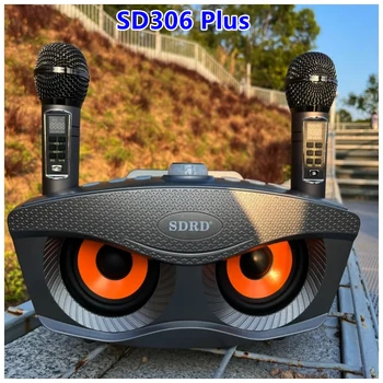 Owl SD306Plus 2-u-1 Prijenosni Obiteljske Zvučnici Za karaoke KTV Bluetooth Snage 30 W, Bežično Сабвуферная Stupac S Dvostrukim Mikrofonom, Boombox