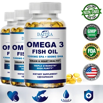 Riblje ulje Daitea Omega-3 DHA i EPA pridonosi zdravlju srca i mozga, podržava imunološki sustav, pomaže funkcijama когнитивным