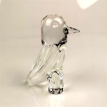 Staklene kristalno ptice Nakit, Kristalne figure ptica i životinja, živopisan dekor za dom iz umjetničkog stakla, kreativna kristalno collectible pokloni