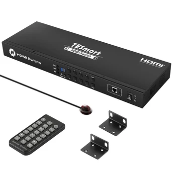 TESmart drugi kućni audio 8x1 HDMI switch 4K @ 60Hz 4: 4: 4 8 ulaz 1 izlaz podržava IR-uprava za Firestick PS4 Roku HDTV