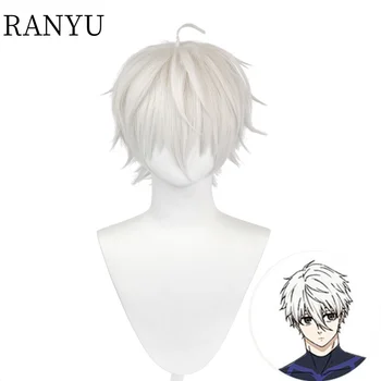 Uloga plava zatvor iz anime RANYU, je isto kao i kod Seijiro, kratke ravne bijele toplinski sintetičke kose + kapa-perika